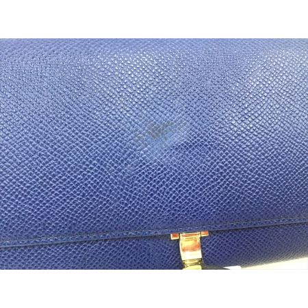  BVLGARI ブルガリ 二つ折り長財布 レザー ブルーダリア 36317 ブルー