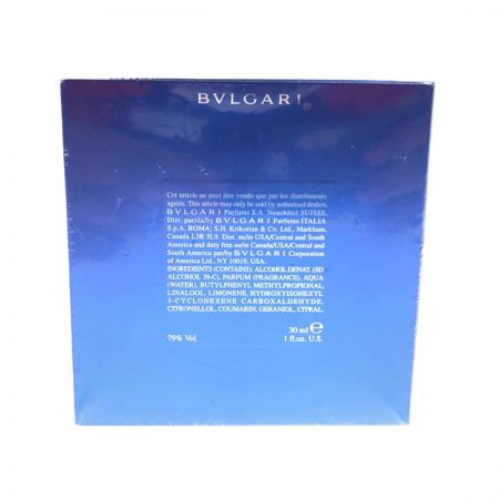  BVLGARI ブルガリ ブルー プールオム オードトワレ 香水 30ml