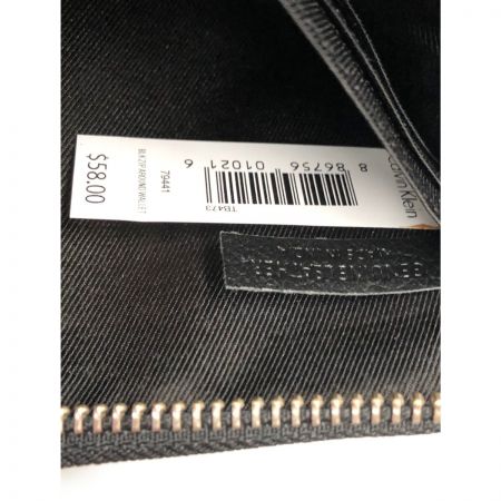  Calvin Klein カルバンクライン ラウンドファスナー 長財布 ブラック