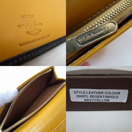 Whitehouse Cox ホワイトハウスコックス 長財布  S9697L ブラック x イエロー