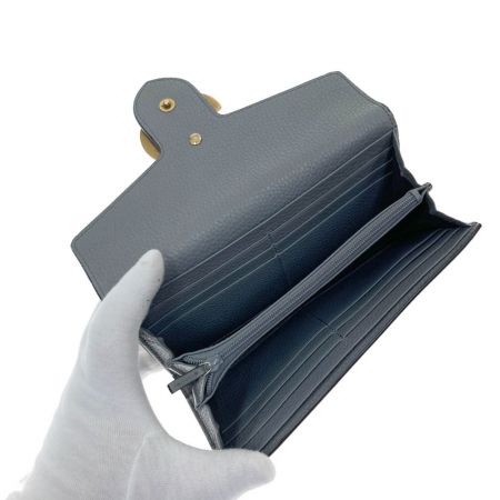  GUCCI グッチ GGマーモント コンチネンタルウォレット 長財布  400586 グレー