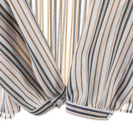  Leilian レリアン レディース カットソー ストライプ サイズ13 ベージュ