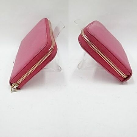  PRADA プラダ 長財布 レザー ピンク ファスナーチャーム ピンク