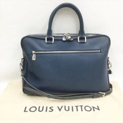 〇〇 LOUIS VUITTON ルイヴィトン タイガ ポルト ドキュマン ビジネスMM ビジネスバッグ 2WAY M32705 ネイビー Bランク