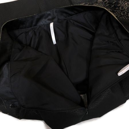  UNSPECK レディース スーツ 花柄 サイズ38 ブラック×ゴールド