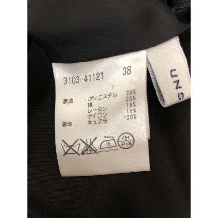  UNSPECK レディース スーツ 花柄 サイズ38 ブラック×ゴールド