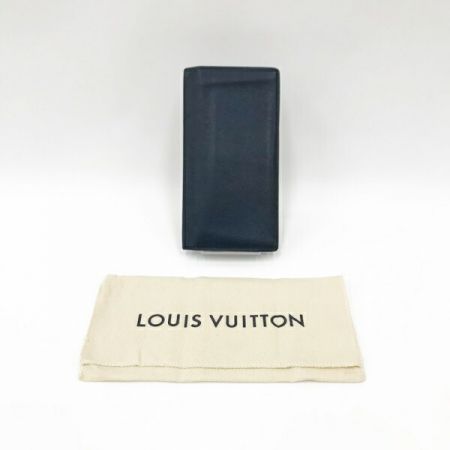  LOUIS VUITTON ルイヴィトン タイガ ポルトフォイユ ロン ポルトフレザー M33404 ネイビー