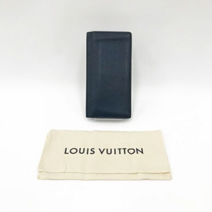 LOUIS VUITTON ルイヴィトン タイガ ポルトフォイユ ロン ポルトフレザー M33404 ネイビー｜中古｜なんでもリサイクルビッグバン