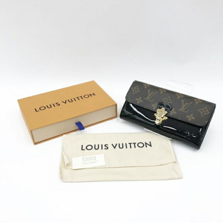 LOUIS VUITTON ルイヴィトン ポルトフォイユ チェリーウッド ノワール M62558 ブラック x  ブラウン｜中古｜なんでもリサイクルビッグバン