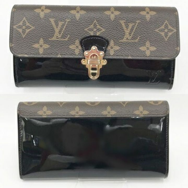 LOUIS VUITTON ルイヴィトン ポルトフォイユ チェリーウッド ノワール M62558 ブラック x  ブラウン｜中古｜なんでもリサイクルビッグバン