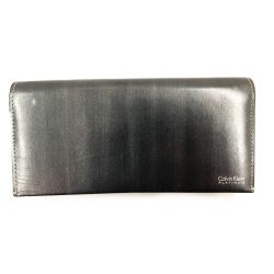 〇〇 Calvin Klein カルバンクライン 長財布 839616 グレー Bランク