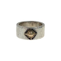 〇〇 ARIZONA FREEDOM アリゾナフリーダム 太陽神 SILVER925 K18 刻印 13号 リング 指輪 シルバー x ゴールド Cランク