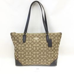 〇〇 COACH コーチ トートバッグ F29958 ベージュ Bランク