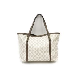 〇〇 GUCCI グッチ GG スプリーム トートバッグ 309613 ベージュ Bランク