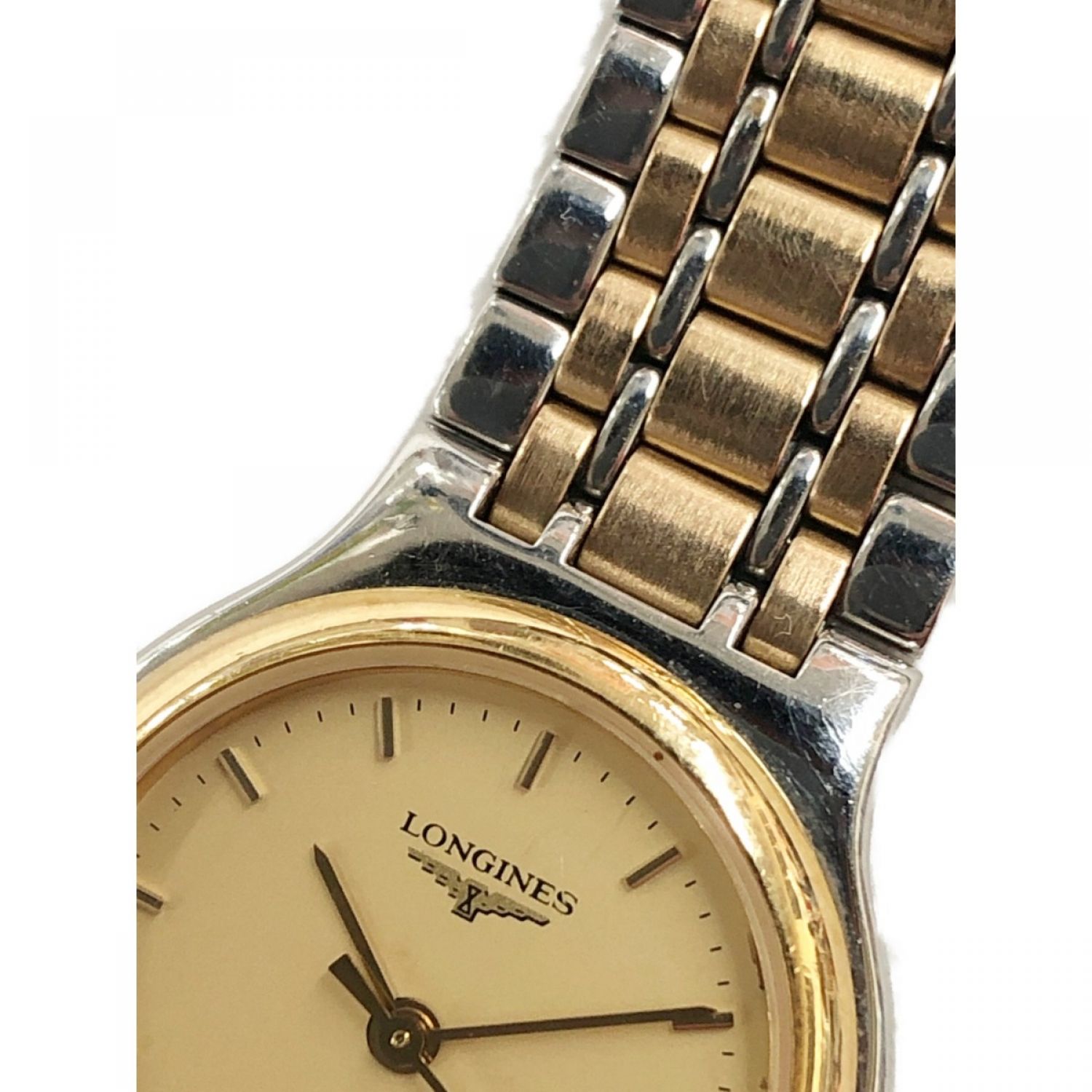 中古】 LONGINES ロンジン フラッグシップ 7145 ゴールド x シルバー C