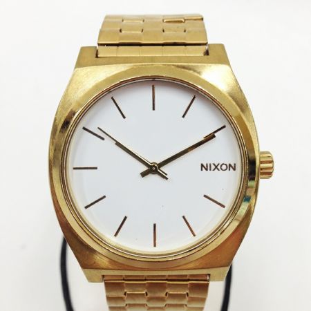  NIXON ニクソン THE TIME TELLER 腕時計 メンズ ステンレススチール ホワイト x ゴールド