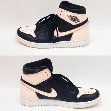  NIKE ナイキ エアジョーダン AIR JORDAN 1 RETRO HIGH OG 555088-081 ピンク×ブラック x ブラック 28cm