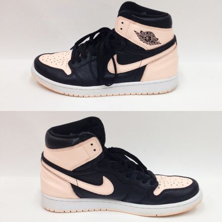  NIKE ナイキ エアジョーダン AIR JORDAN 1 RETRO HIGH OG 555088-081 ピンク×ブラック x ブラック 28cm