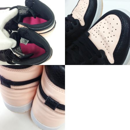  NIKE ナイキ エアジョーダン AIR JORDAN 1 RETRO HIGH OG 555088-081 ピンク×ブラック x ブラック 28cm