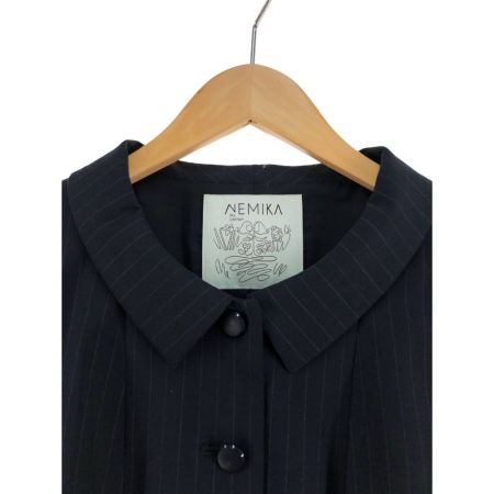  Leilian レリアン レディース スーツ ストライプ サイズ13 ネイビー