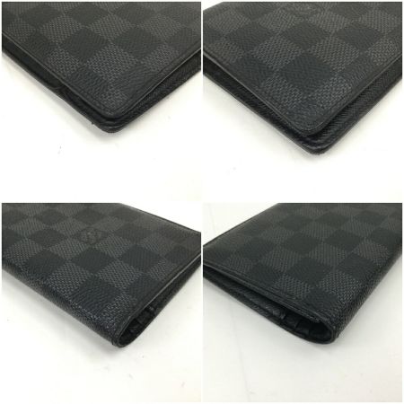  LOUIS VUITTON ルイヴィトン ダミエ・グラフィット ポルトフォイユブラザ   N62665 ブラック