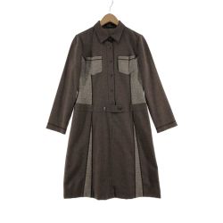 〇〇 Leilian レリアン レディース ワンピース サイズ9 ブラウン Bランク