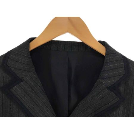  Leilian レリアン レディース スーツ サイズ9 ストライプ ブラック