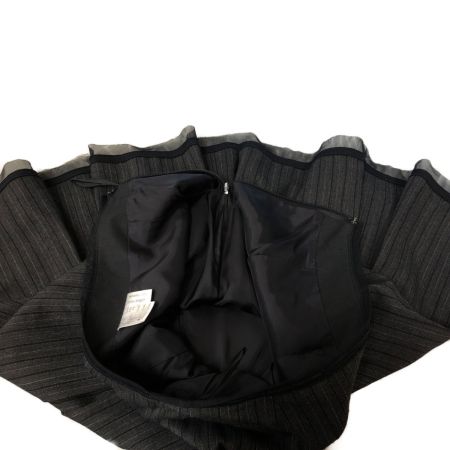  Leilian レリアン レディース スーツ サイズ9 ストライプ ブラック