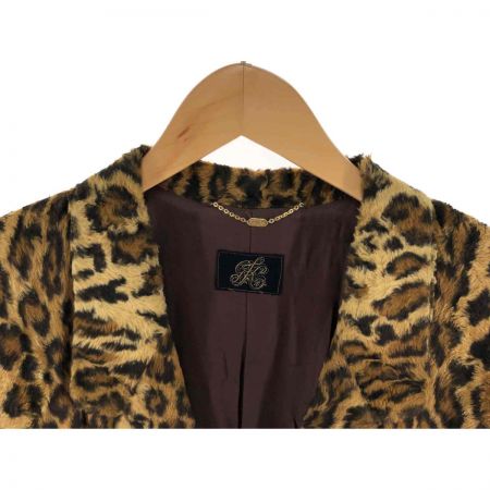  ITALIYA イタリヤ 伊太利屋 レディース ジャケット ヒョウ柄 サイズ7A2