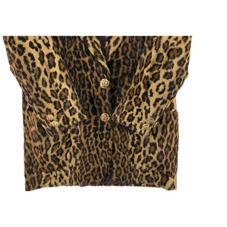  ITALIYA イタリヤ 伊太利屋 レディース ジャケット ヒョウ柄 サイズ7A2