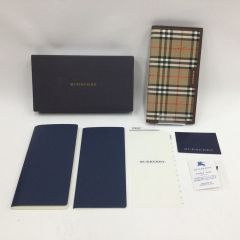  BURBERRY バーバリー ノバチェック 手帳 手帳カバー ベージュ x ブラウン Bランク