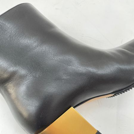  Salvatore Ferragamo サルヴァトーレフェラガモ ALBIANO ガンチーニ スクエアトゥ  ショートブーツ ブラック サイズ表記7 日本サイズ24.5