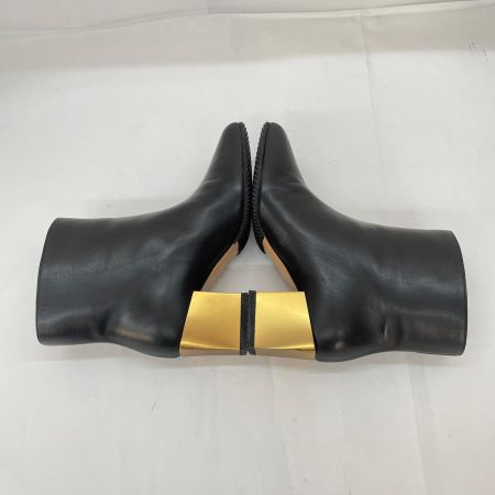  Salvatore Ferragamo サルヴァトーレフェラガモ ALBIANO ガンチーニ スクエアトゥ  ショートブーツ ブラック サイズ表記7 日本サイズ24.5