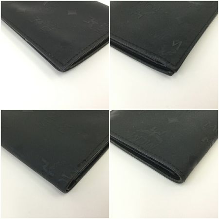  MCM エムシーエム 三つ折り財布　ナイロン ブラック