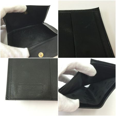  MCM エムシーエム 三つ折り財布　ナイロン ブラック