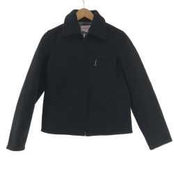 〇〇 HERCULES メンズ ジャケット ウールジャケット サイズ34 ※TALONジップ ブラック Bランク