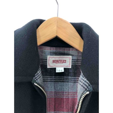  HERCULES メンズ ジャケット ウールジャケット サイズ34 ※TALONジップ ブラック