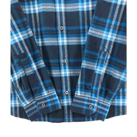  Jack Wolfskin ジャックウルフスキン メンズ シャツ ネルシャツ バーレーシャツ サイズXL ネイビー