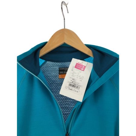  icebreker レディース スウェット ハーフジップスウェット サイズM スカイブルー