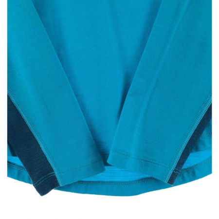  icebreker レディース スウェット ハーフジップスウェット サイズM スカイブルー