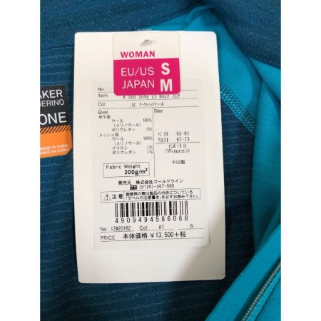  icebreker レディース スウェット ハーフジップスウェット サイズM スカイブルー