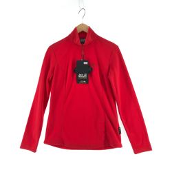 Jack Wolfskin ジャックウルフスキン レディース ジャケット フリースジャケット サイズM レッド Aランク
