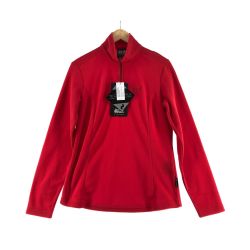 〇〇 Jack Wolfskin ジャックウルフスキン レディース ジャケット フリースジャケット サイズL レッド Aランク