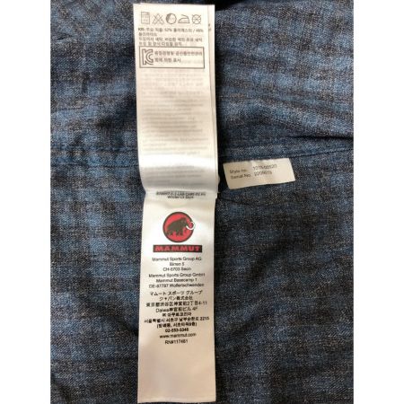  MAMMUT マムート メンズ シャツ ウィンターロングスリーブシャツ サイズL ネイビー