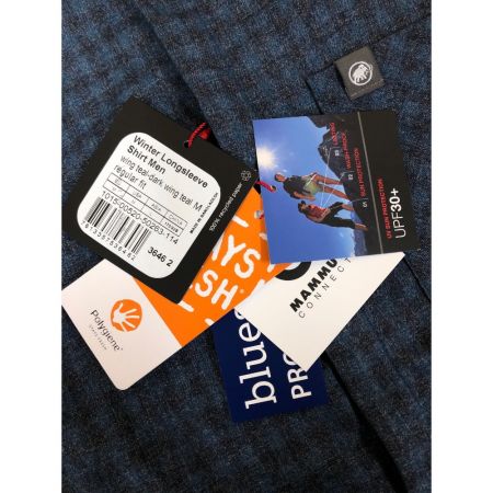  MAMMUT マムート メンズ シャツ ウィンターロングスリーブシャツ サイズL ネイビー