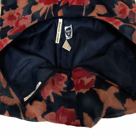  HIROKO BIS ヒロコ ビス レディース セットアップ サイズ11 ピンク花柄 ネイビー