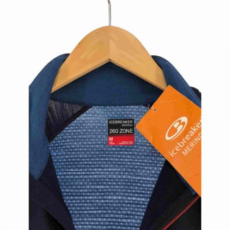  ICE BREAKER メンズ カットソー ハーフジップカットソー サイズL ネイビー