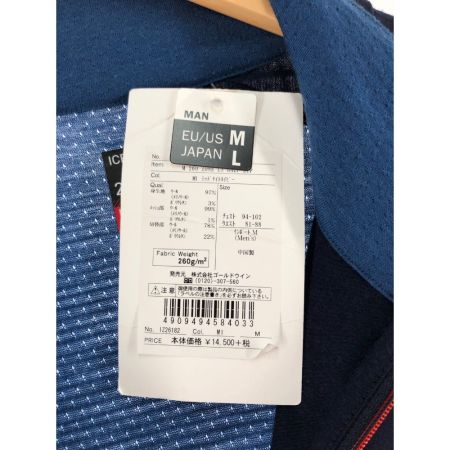  ICE BREAKER メンズ カットソー ハーフジップカットソー サイズL ネイビー