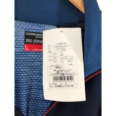  ICE BREAKER メンズ カットソー ハーフジップカットソー サイズLL ネイビー