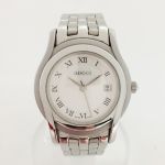 GUCCI グッチ クオーツ バングル ウォッチ 1400L シルバー x ブラック